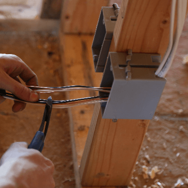 Prepping outlet with electricity